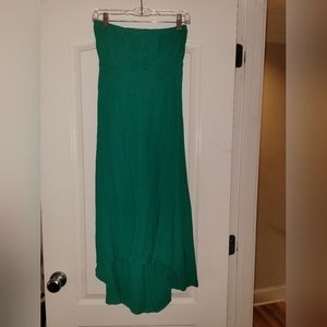 NWOT Lolita Teal Strapless Hi Lo Dress